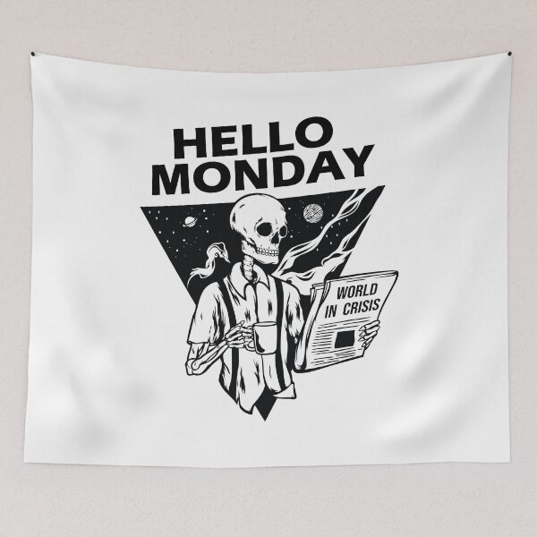 Item preview, Hello Monday designed and sold by chillaxcats.