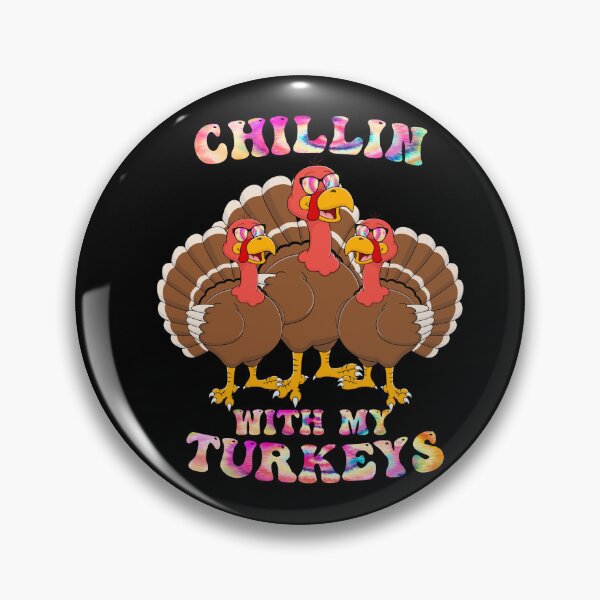 Item preview, Groovy Chillin With My Turkeys thanksgiving Tie dye designed and sold by Mac Store.
