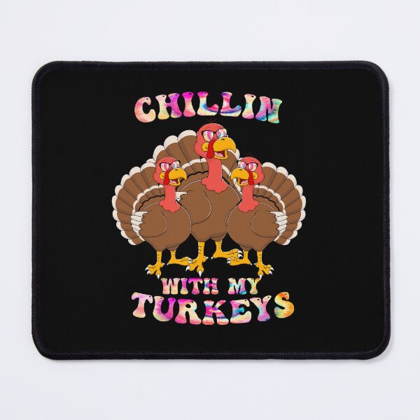 Item preview, Groovy Chillin With My Turkeys thanksgiving Tie dye designed and sold by Mac Store.