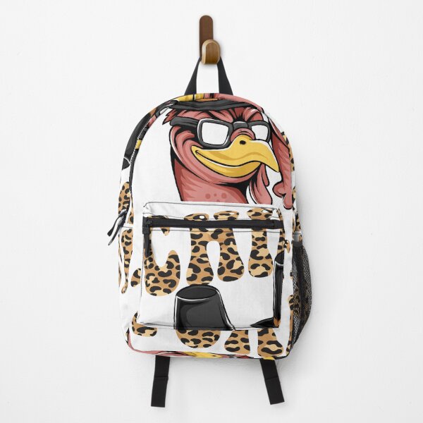 Item preview, Groovy leopard Chillin With My Turkeys with hat thanksgiving  designed and sold by Mac Store.