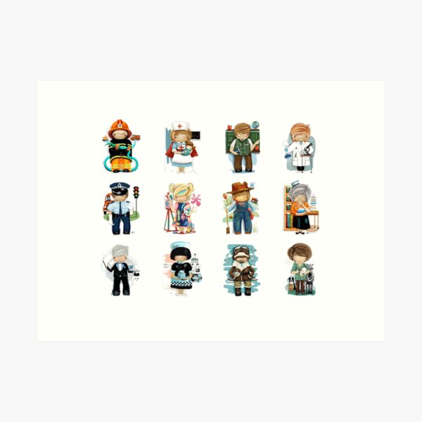 Occupations & Vocations Art Print