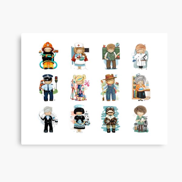 Occupations & Vocations Metal Print