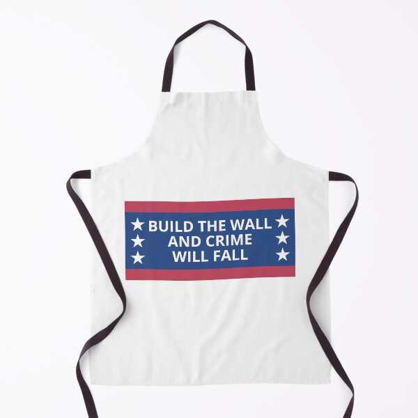 Item preview, Build the wall and crime will fall - american election campaign slogan designed and sold by Nepaz-Designs.