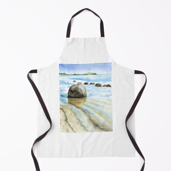 Item preview,  Moeraki Boulders - Watercolour Painting designed and sold by Karottenlotte.