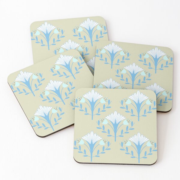 Item preview, FLOWER BUZZ - Mod retro flower Pattern No. 2 [CP22100b] designed and sold by Carina Parry Studios.