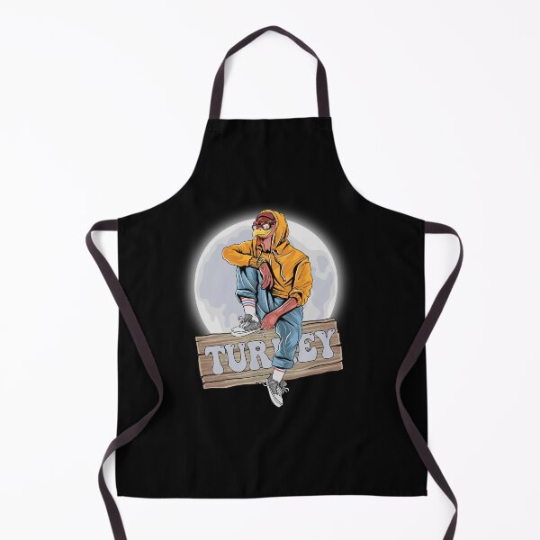Item preview, Turkey style Boy with wooden sign moon thanksgiving day designed and sold by Mac Store.