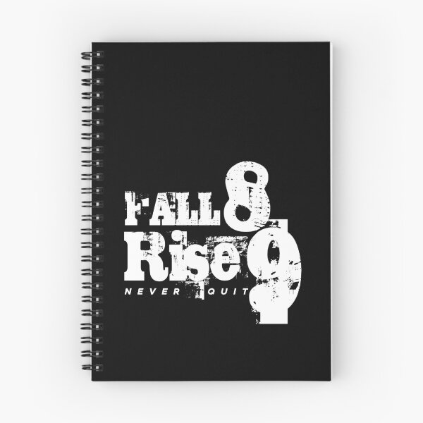 Item preview, Fall eight times, rise nine quote No1 white designed and sold by angelisart.