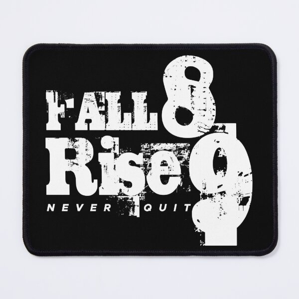 Item preview, Fall eight times, rise nine quote No1 white designed and sold by angelisart.