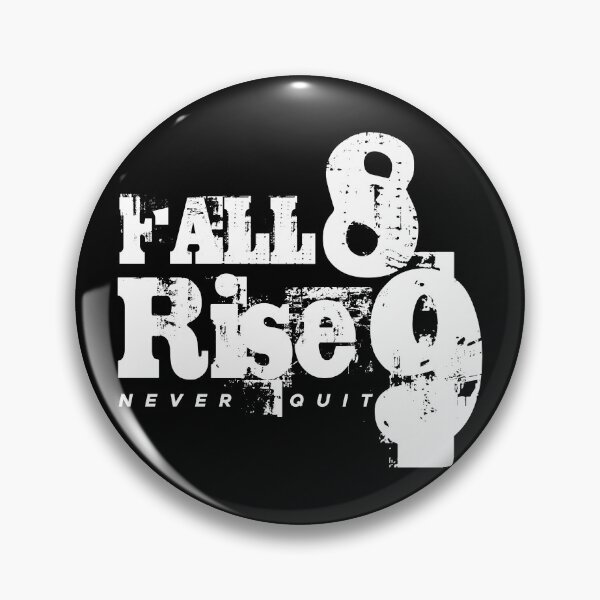 Item preview, Fall eight times, rise nine quote No1 white designed and sold by angelisart.