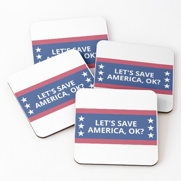 Item preview, Let's save america, ok? - american election campaign slogan designed and sold by Nepaz-Designs.