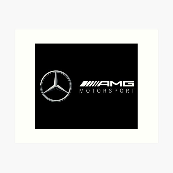 Mercedes Benz Wall Decal Art Garage AMG Logo Car Vinyl Wall Sticker Decor  NL80 