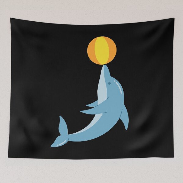 Item preview, Dolphin Cartoon Art Design Draw Street Art 4 designed and sold by BK-Fishing.