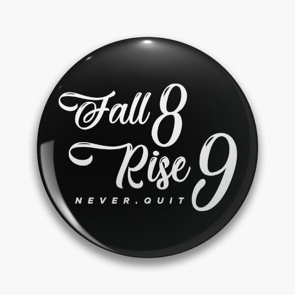 Item preview, Fall eight times, rise nine quote No2 white designed and sold by angelisart.
