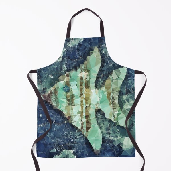 Item preview, Angel Fish Shape Geometric Triangles Mosaic Abstract Beach House Décor designed and sold by Beachy.