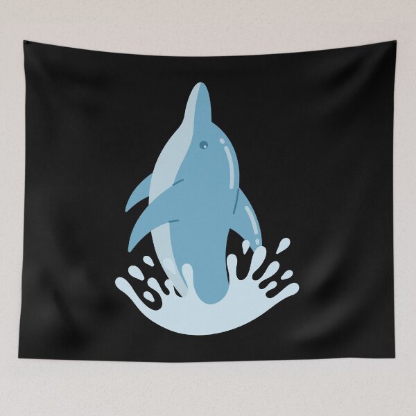 Item preview, Dolphin Cartoon Art Design Draw Street Art 5 designed and sold by BK-Fishing.