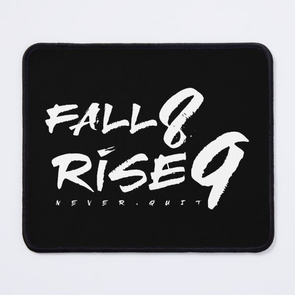 Item preview, Fall eight times, rise nine quote No3 white designed and sold by angelisart.