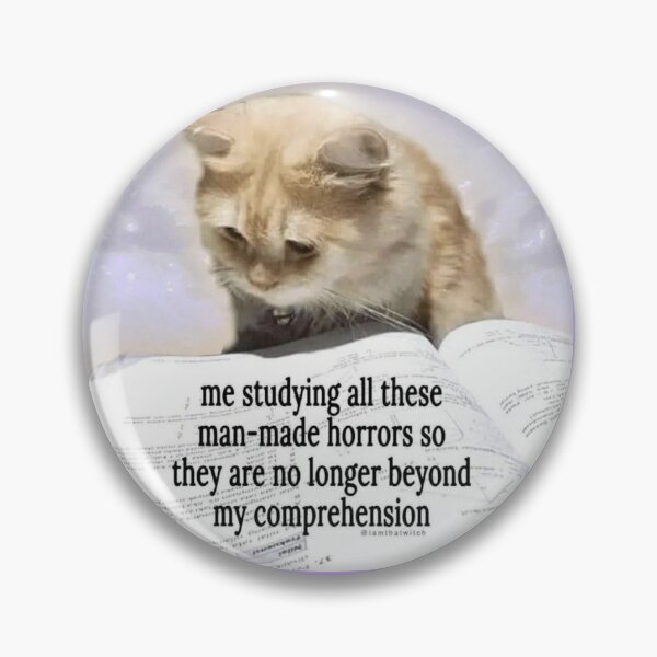 Item preview, Comprehending man-made horrors sticker designed and sold by lunarliminal.