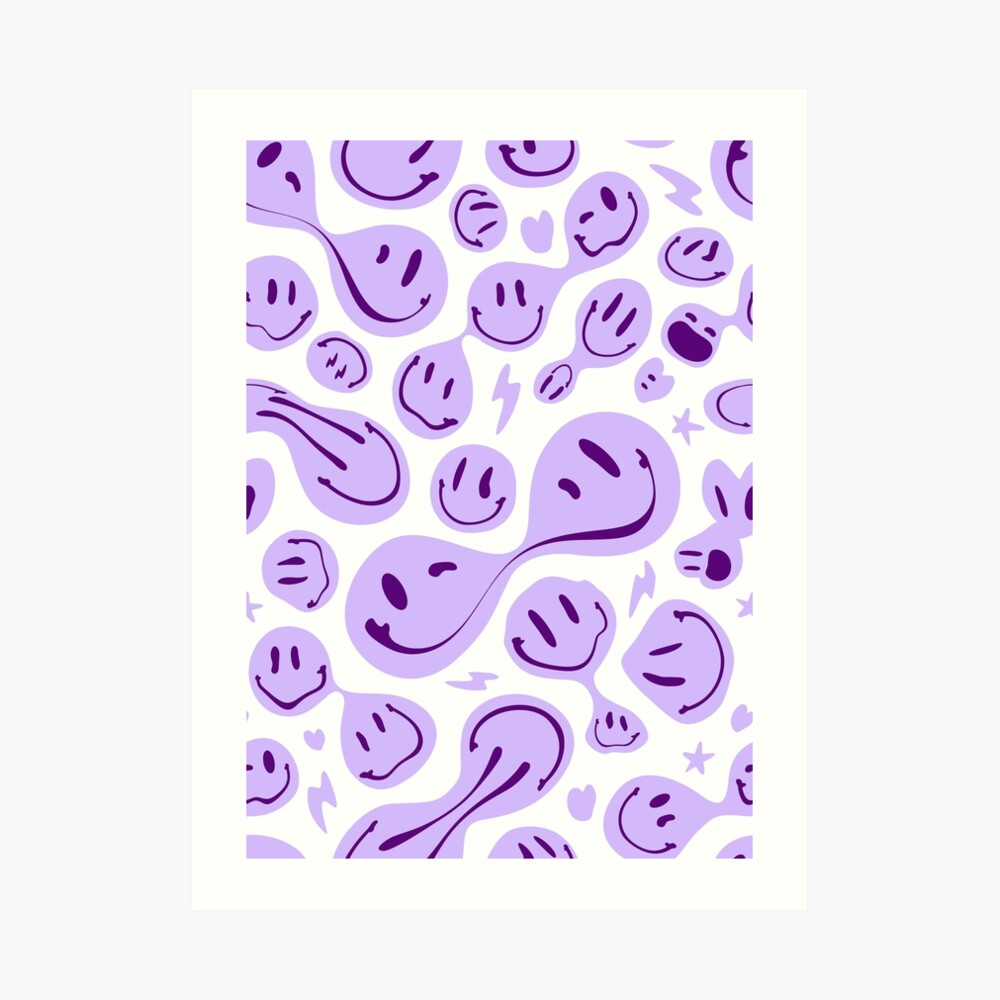 Smiley faces color design purple smiley face HD phone wallpaper  Pxfuel