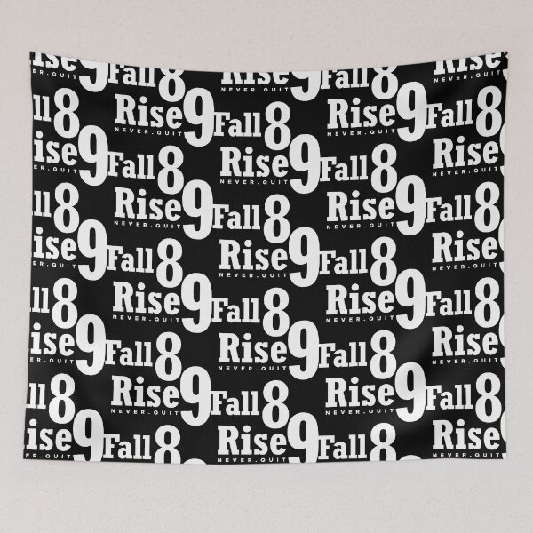 Item preview, Fall eight times, rise nine quote No4 white designed and sold by angelisart.