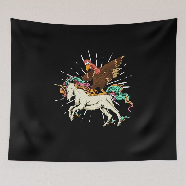 Item preview, Dabbing Turkey riding Magical Unicorn thanksgiving day designed and sold by Mac Store.