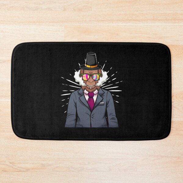 Item preview, businessman Smoking a cigarette Bigfoot hat thanksgiving  designed and sold by Mac Store.