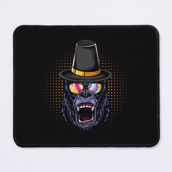 Item preview, Gorilla wearing hat thanksgiving Sunglasses Tie dye designed and sold by Mac Store.
