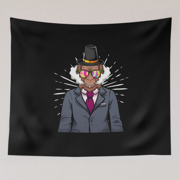 Item preview, businessman Smoking a cigarette Bigfoot hat thanksgiving  designed and sold by Mac Store.
