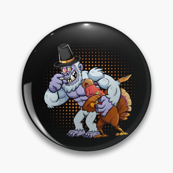 Item preview, Bigfoot wearing hat thanksgiving Tie dye Dabbing turkey designed and sold by Mac Store.