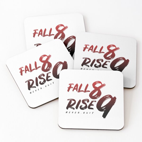 Item preview, Fall eight times, rise nine quote No5 designed and sold by angelisart.