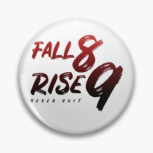 Item preview, Fall eight times, rise nine quote No5 designed and sold by angelisart.