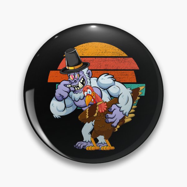 Item preview, Bigfoot wearing hat thanksgiving Tie dye Dabbing turkey designed and sold by Mac Store.