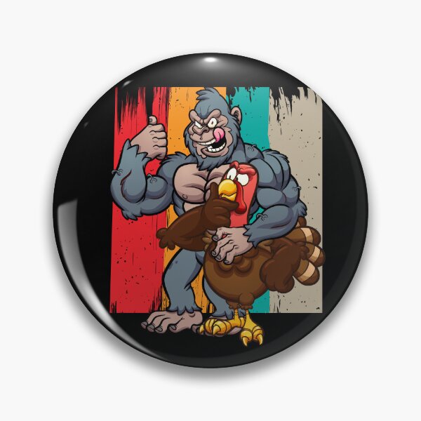 Item preview, Bigfoot wearing hat thanksgiving day turkey vintage designed and sold by Mac Store.