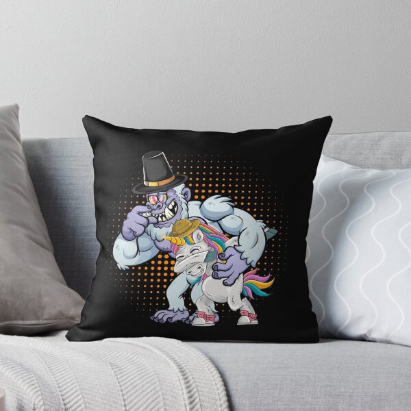 Item preview, Funny Bigfoot wearing hat thanksgiving day Dabbing Unicorn designed and sold by Mac Store.