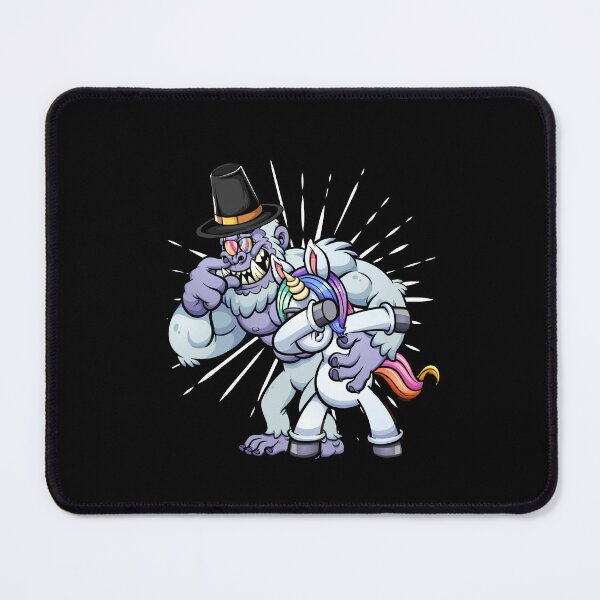Item preview, Funny Bigfoot wearing hat thanksgiving day Dabbing Unicorn designed and sold by Mac Store.