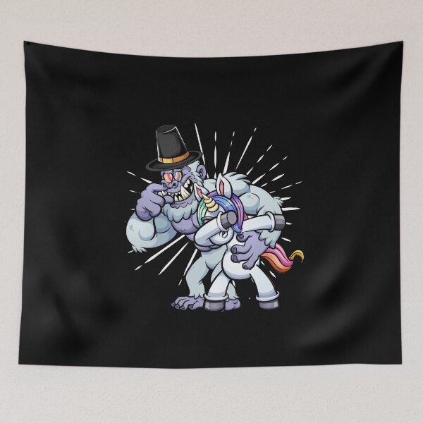 Item preview, Funny Bigfoot wearing hat thanksgiving day Dabbing Unicorn designed and sold by Mac Store.