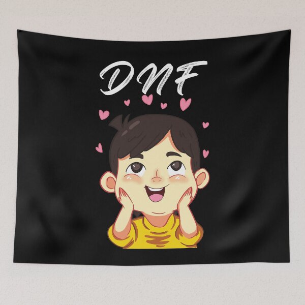 Item preview, DNF Dream Not Found Cartoon Art Design Draw Street Art Text designed and sold by BK-Fishing.