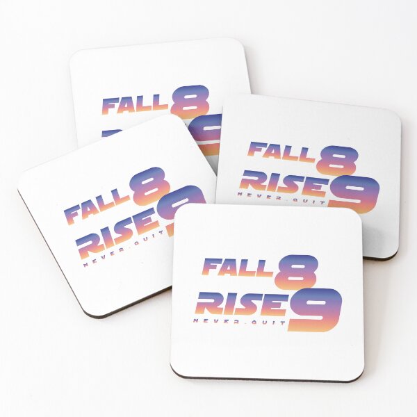 Item preview, Fall eight times, rise nine quote No6 designed and sold by angelisart.