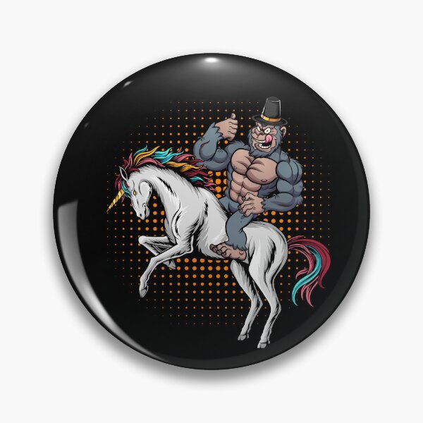 Item preview, Bigfoot riding Magical Unicorn and wearing hat thanksgiving  designed and sold by Mac Store.
