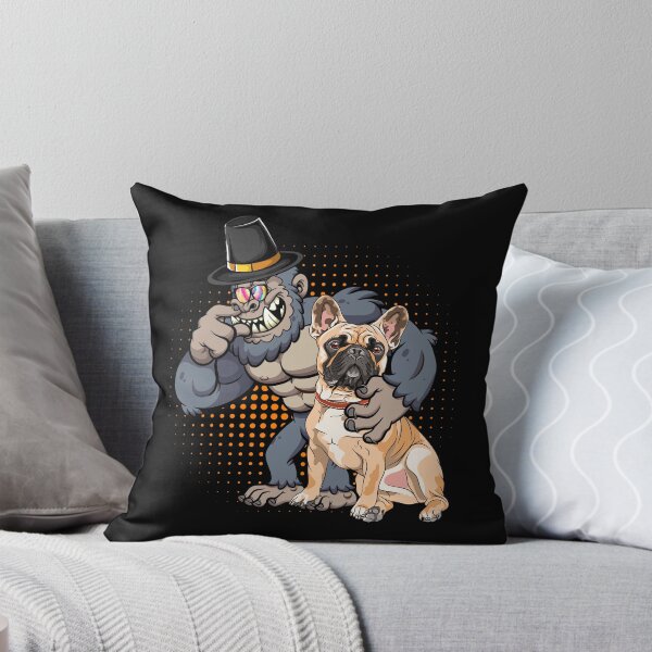 Item preview, Funny Bigfoot wearing hat thanksgiving day with Bulldog designed and sold by Mac Store.