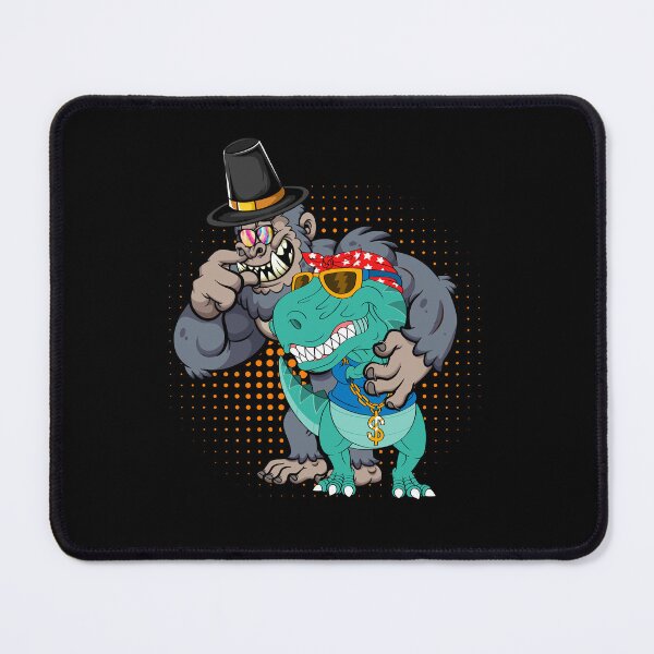 Item preview, Funny Bigfoot wearing hat thanksgiving day with Dinosaur designed and sold by Mac Store.
