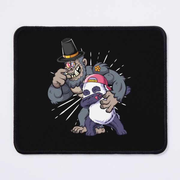 Item preview, Funny Bigfoot wearing hat thanksgiving day with Panda designed and sold by Mac Store.