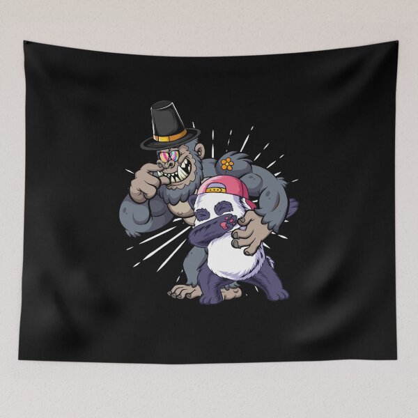 Item preview, Funny Bigfoot wearing hat thanksgiving day with Panda designed and sold by Mac Store.