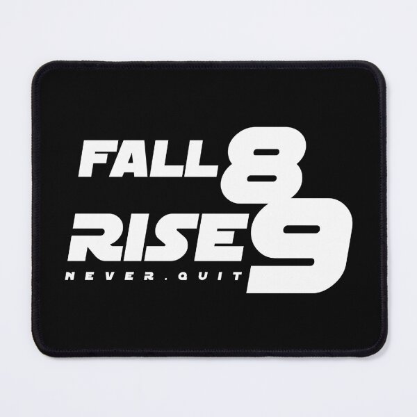 Item preview, Fall eight times, rise nine quote No6 white designed and sold by angelisart.