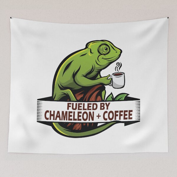 Item preview, Fueled by Chameleon and Coffee designed and sold by chillaxcats.
