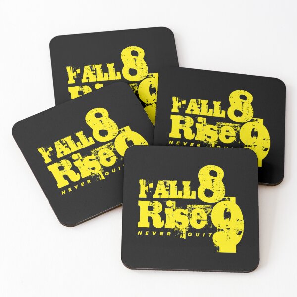 Item preview, Fall eight times, rise nine quote No1 yellow designed and sold by angelisart.