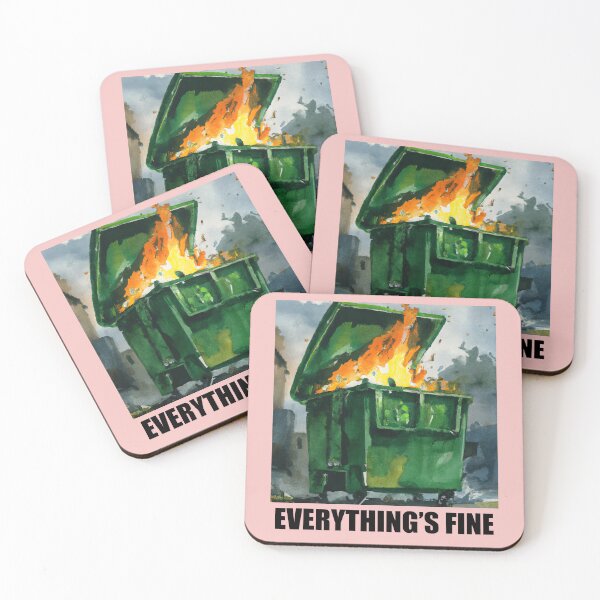 Item preview, Dumpster Fire Everything's Fine designed and sold by maniacfitness.