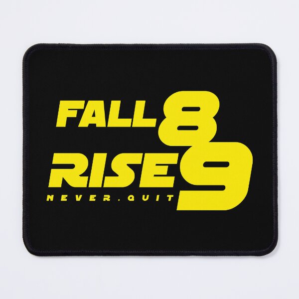 Item preview, Fall eight times, rise nine quote No6 yellow designed and sold by angelisart.