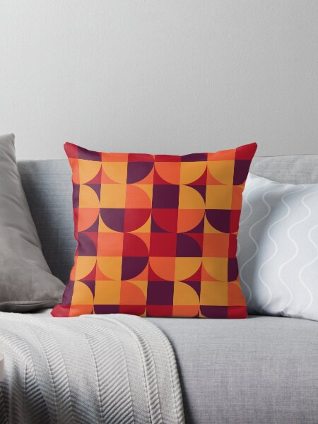 Item preview, retro seventies geometrical pattern designed and sold by pauloneill-art.