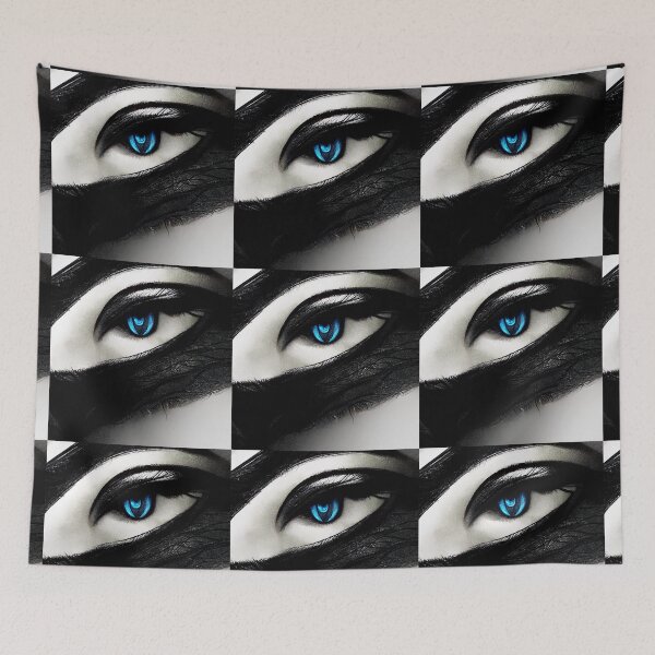 Item preview, Blue abstract eye | Fantasy Abstract Portrait designed and sold by LenaKiagia.