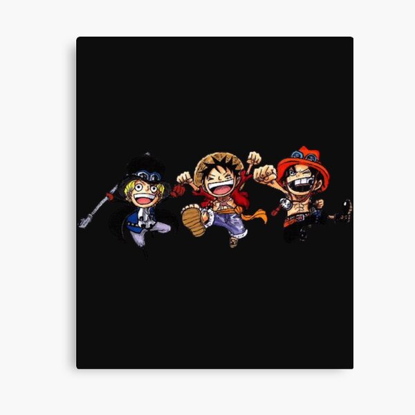 One Piece ASL Ace Sabo Luffy HD Print Wall Poster Scroll Room Decor